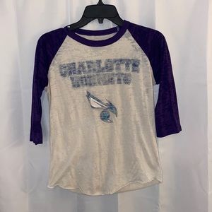Charlotte Hornets Burnout Shirt